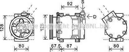 Ava Quality Cooling RTK619 - Компрессор кондиционера autosila-amz.com