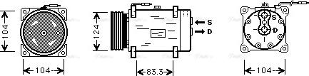 Ava Quality Cooling RT K038 - Компрессор кондиционера autosila-amz.com