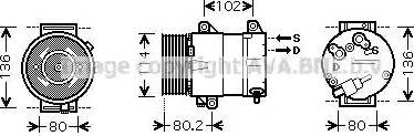 Ava Quality Cooling RT K383 - Компрессор кондиционера autosila-amz.com