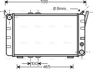 Ava Quality Cooling SA2001 - Радиатор, охлаждение двигателя autosila-amz.com