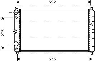 Ava Quality Cooling SAA2003 - Радиатор, охлаждение двигателя autosila-amz.com