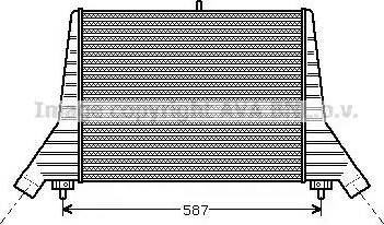 Ava Quality Cooling SB4029 - Интеркулер, теплообменник турбины autosila-amz.com