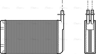 Ava Quality Cooling SB 6040 - Теплообменник, отопление салона autosila-amz.com