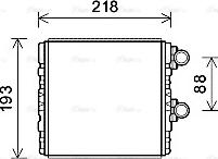 Ava Quality Cooling SB6081 - Теплообменник, отопление салона autosila-amz.com