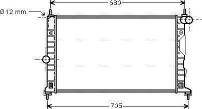 Ava Quality Cooling SB 2055 - Радиатор, охлаждение двигателя autosila-amz.com