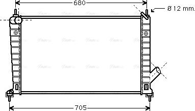 Ava Quality Cooling SB 2061 - Радиатор, охлаждение двигателя autosila-amz.com