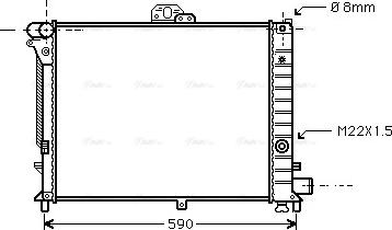 Ava Quality Cooling SB 2005 - Радиатор, охлаждение двигателя autosila-amz.com