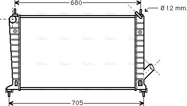 Ava Quality Cooling SB 2035 - Радиатор, охлаждение двигателя autosila-amz.com