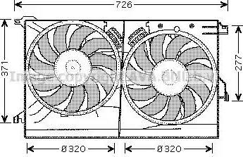 Ava Quality Cooling sb7502 - Вентилятор, охлаждение двигателя autosila-amz.com