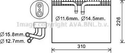 Ava Quality Cooling SBV075 - Испаритель, кондиционер autosila-amz.com