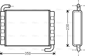 Ava Quality Cooling SC 6006 - Теплообменник, отопление салона autosila-amz.com