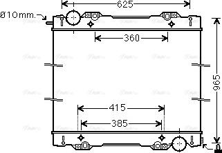 Ava Quality Cooling SC2027N - Радиатор, охлаждение двигателя autosila-amz.com