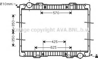 Ava Quality Cooling SCA2020 - Радиатор, охлаждение двигателя autosila-amz.com