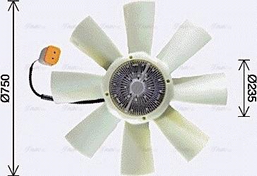 Ava Quality Cooling SCF086 - Вентилятор, охлаждение двигателя autosila-amz.com