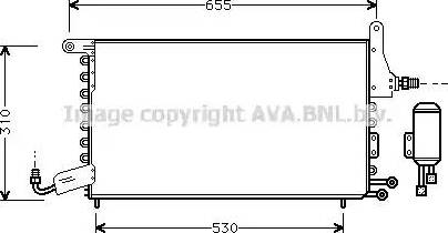 Ava Quality Cooling ST5032 - Конденсатор кондиционера autosila-amz.com