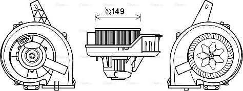 Ava Quality Cooling ST8044 - Вентилятор салона autosila-amz.com