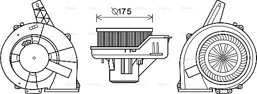 Ava Quality Cooling ST8045 - Вентилятор салона autosila-amz.com