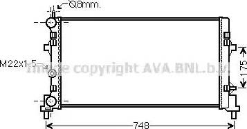 Ava Quality Cooling ST2041 - Радиатор, охлаждение двигателя autosila-amz.com