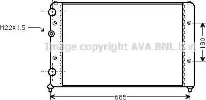 Ava Quality Cooling ST 2031 - Радиатор, охлаждение двигателя autosila-amz.com