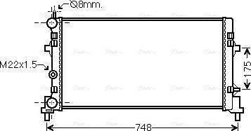 Ava Quality Cooling STA2041 - Радиатор, охлаждение двигателя autosila-amz.com