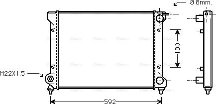 Ava Quality Cooling STA2027 - Радиатор, охлаждение двигателя autosila-amz.com