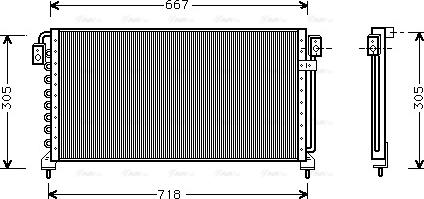 Ava Quality Cooling SU 5028 - Конденсатор кондиционера autosila-amz.com