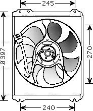 Ava Quality Cooling SU 7514 - Вентилятор, охлаждение двигателя autosila-amz.com