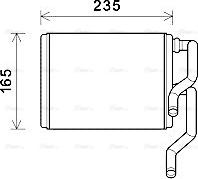 Ava Quality Cooling SUA6111 - Теплообменник, отопление салона autosila-amz.com