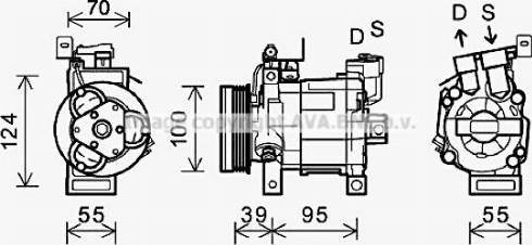 Ava Quality Cooling SUAK085 - Компрессор кондиционера autosila-amz.com