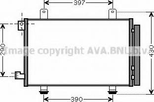 Ava Quality Cooling SZ 5090 - Конденсатор кондиционера autosila-amz.com