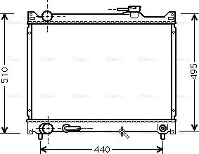 Ava Quality Cooling SZ 2047 - Радиатор, охлаждение двигателя autosila-amz.com