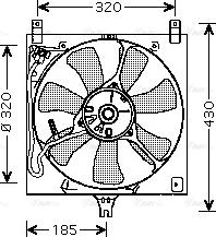 Ava Quality Cooling SZ 7504 - Вентилятор, охлаждение двигателя autosila-amz.com