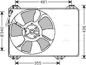 Ava Quality Cooling SZ 7506 - Вентилятор, охлаждение двигателя autosila-amz.com