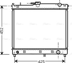 Ava Quality Cooling SZA2055 - Радиатор, охлаждение двигателя autosila-amz.com