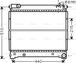 Ava Quality Cooling SZA2074 - Радиатор, охлаждение двигателя autosila-amz.com