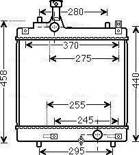 Ava Quality Cooling SZA2113 - Радиатор, охлаждение двигателя autosila-amz.com