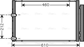 Ava Quality Cooling TO5429D - Конденсатор кондиционера autosila-amz.com