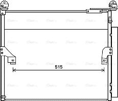 Ava Quality Cooling TO5655D - Конденсатор кондиционера autosila-amz.com