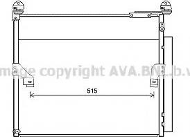 Ava Quality Cooling TO5655 - Конденсатор кондиционера autosila-amz.com