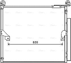 Ava Quality Cooling TO5657D - Конденсатор кондиционера autosila-amz.com