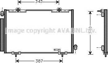 Ava Quality Cooling TO5250D - Конденсатор кондиционера autosila-amz.com