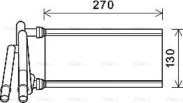 Ava Quality Cooling TO6706 - Теплообменник, отопление салона autosila-amz.com