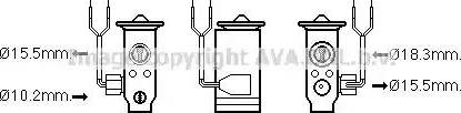 Ava Quality Cooling TO1649 - Расширительный клапан, кондиционер autosila-amz.com