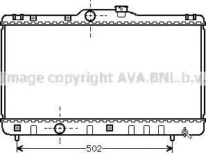 Ava Quality Cooling TO 2147 - Радиатор, охлаждение двигателя autosila-amz.com