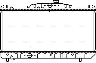 Ava Quality Cooling TO 2117 - Радиатор, охлаждение двигателя autosila-amz.com