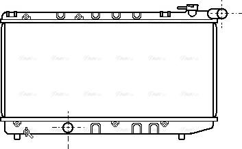 Ava Quality Cooling TO 2124 - Радиатор, охлаждение двигателя autosila-amz.com
