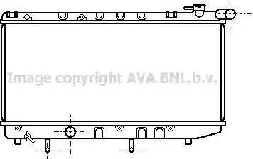 Ava Quality Cooling TO 2125 - Радиатор, охлаждение двигателя autosila-amz.com