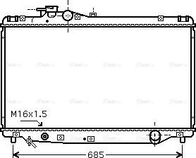 Ava Quality Cooling TO 2347 - Радиатор, охлаждение двигателя autosila-amz.com