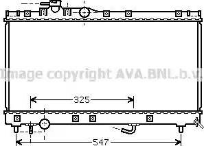 Ava Quality Cooling TO 2350 - Радиатор, охлаждение двигателя autosila-amz.com