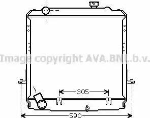 Ava Quality Cooling TO 2373 - Радиатор, охлаждение двигателя autosila-amz.com